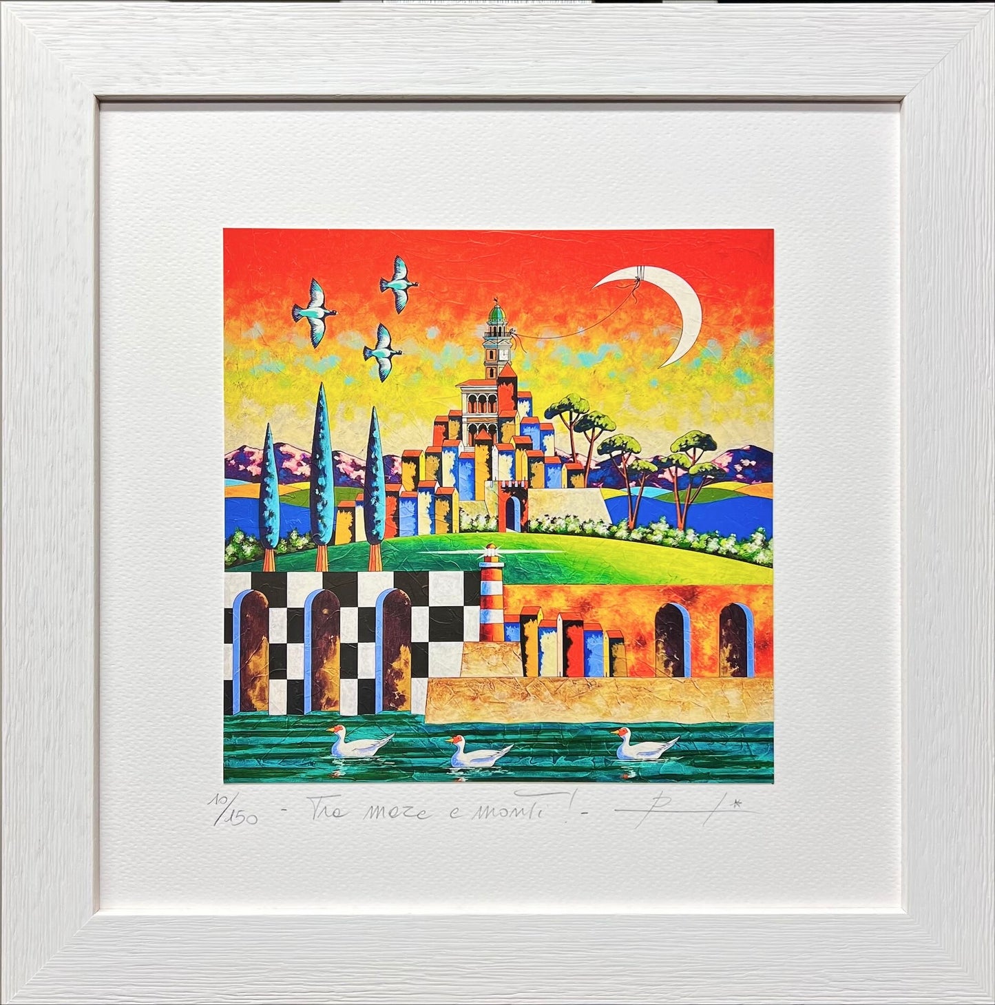 “Tra mare e monti ! " cm 30x30 | Loris Paolucci