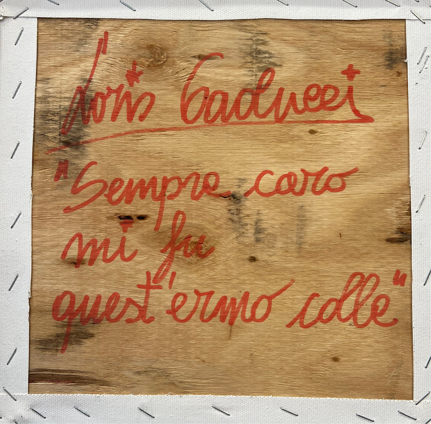 Pezzo Unico cm 30x30 | Loris Paolucci Dipinto su Tela con cornice