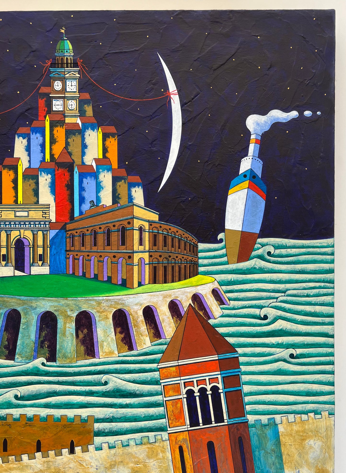 Pezzo Unico cm 80x80 | Loris Paolucci Dipinto su Tela