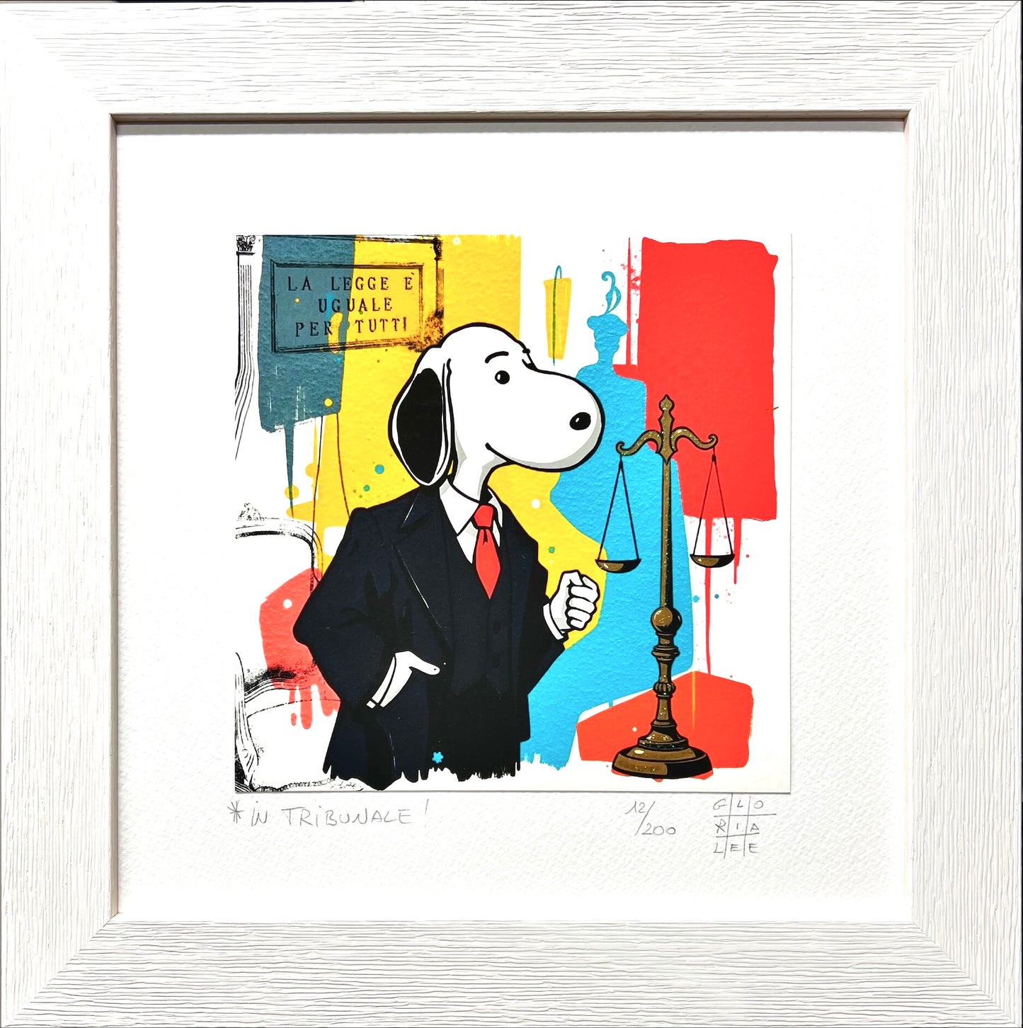 "in tribunale" cm 25X25 | Gloria Lee