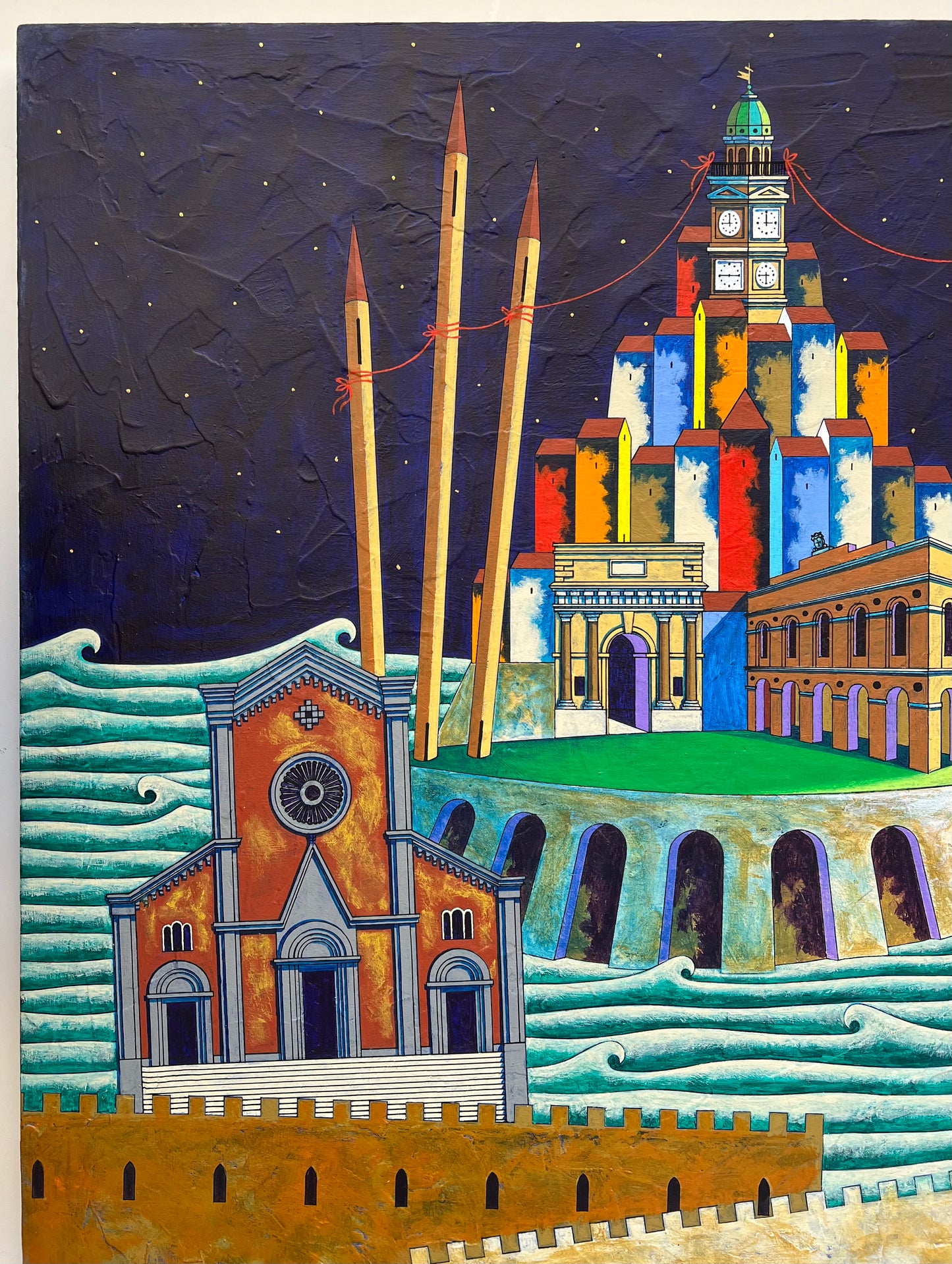 Pezzo Unico cm 80x80 | Loris Paolucci Dipinto su Tela