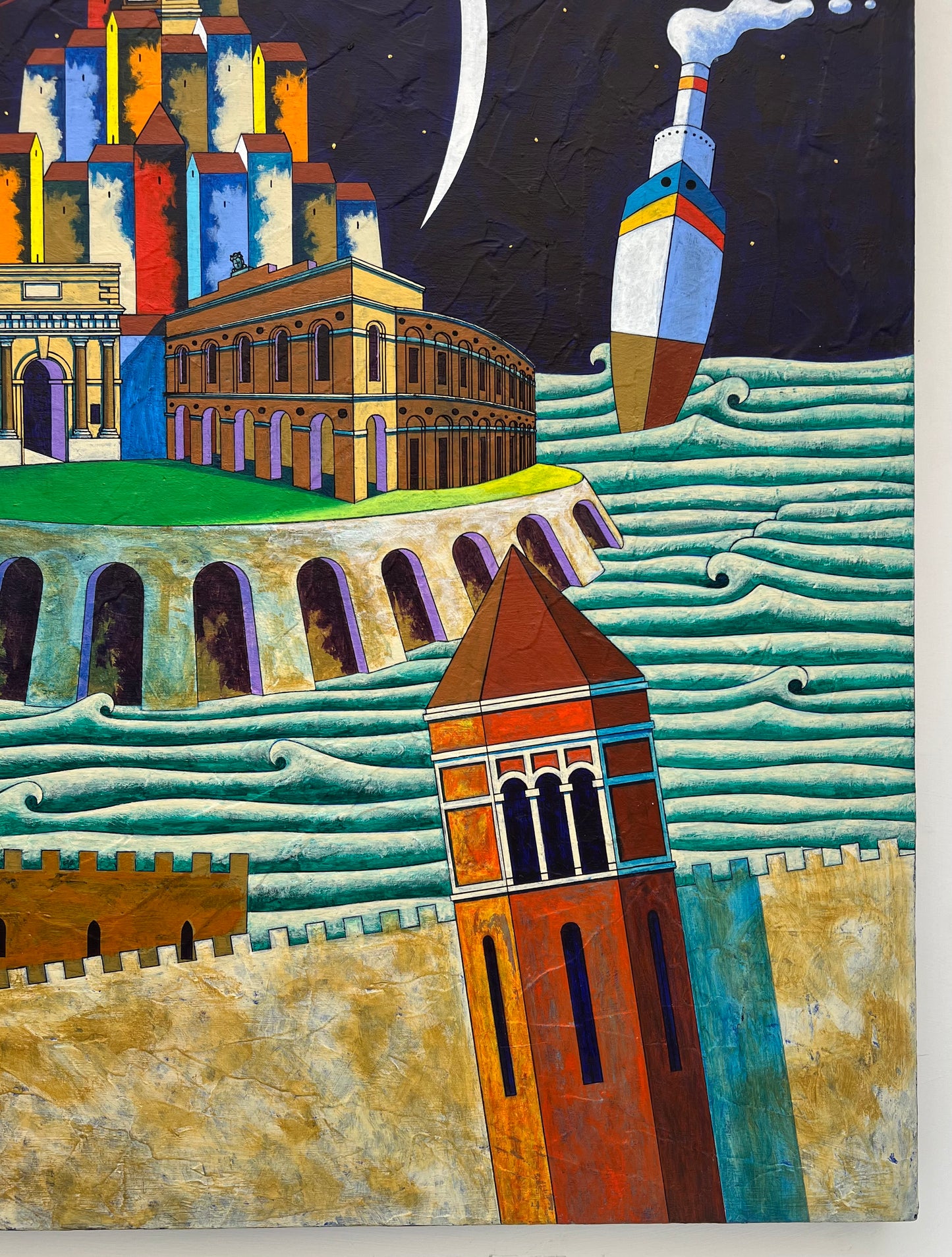 Pezzo Unico cm 80x80 | Loris Paolucci Dipinto su Tela