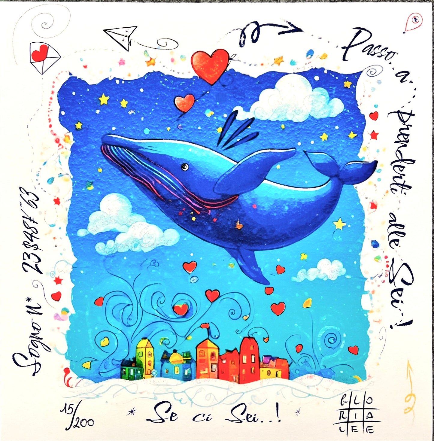 Passo a prenderti alle sei!..se ci sei! cm 19x19 | Gloria Lee
