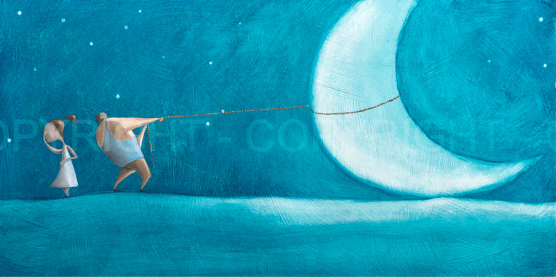 1... 2... 3... Luna ! cm 40x70 | Diego Santini