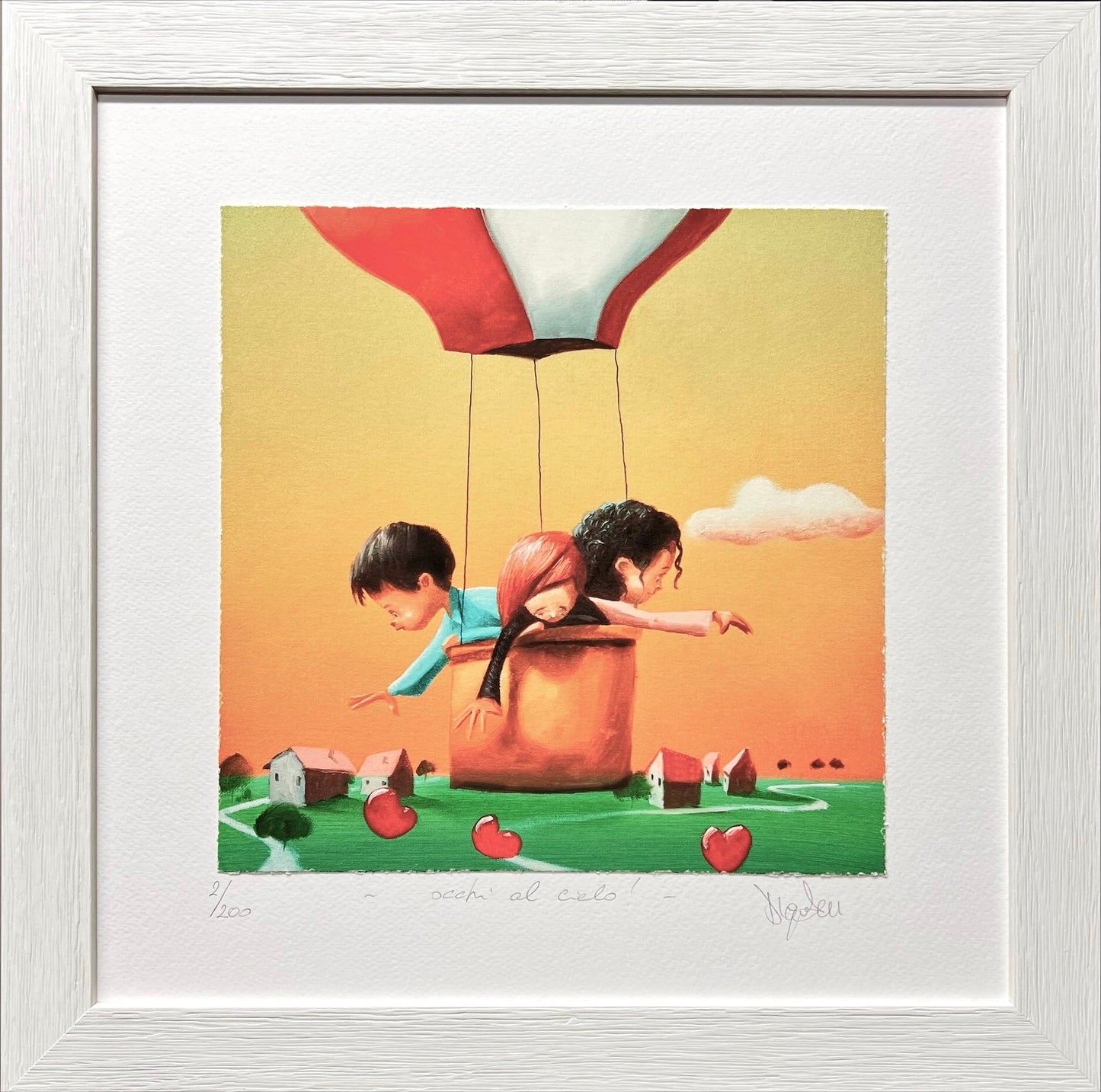 Occhi al cielo ! cm 35x35 | Diego Santini