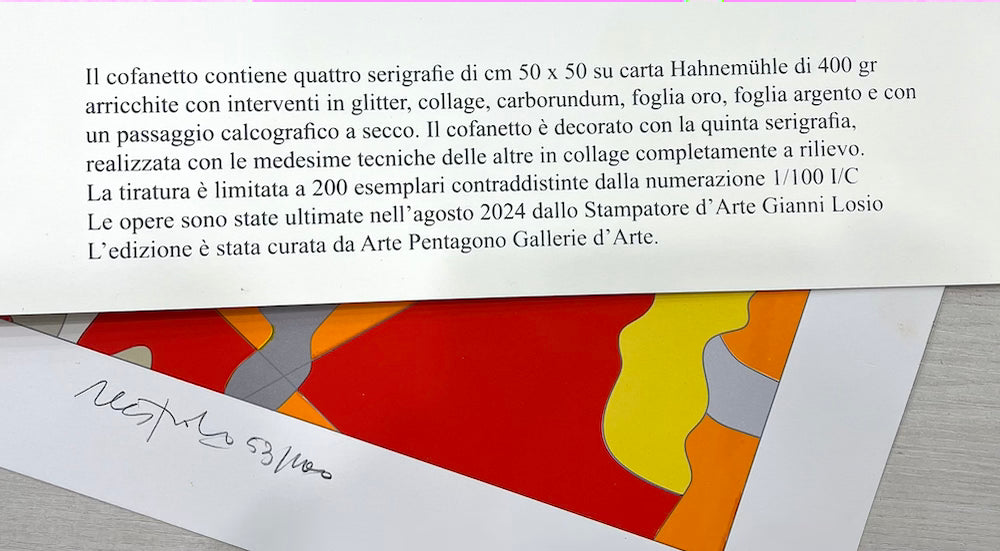 Cofanetto completo "inside New York” 51x51 CM | Ugo Nespolo