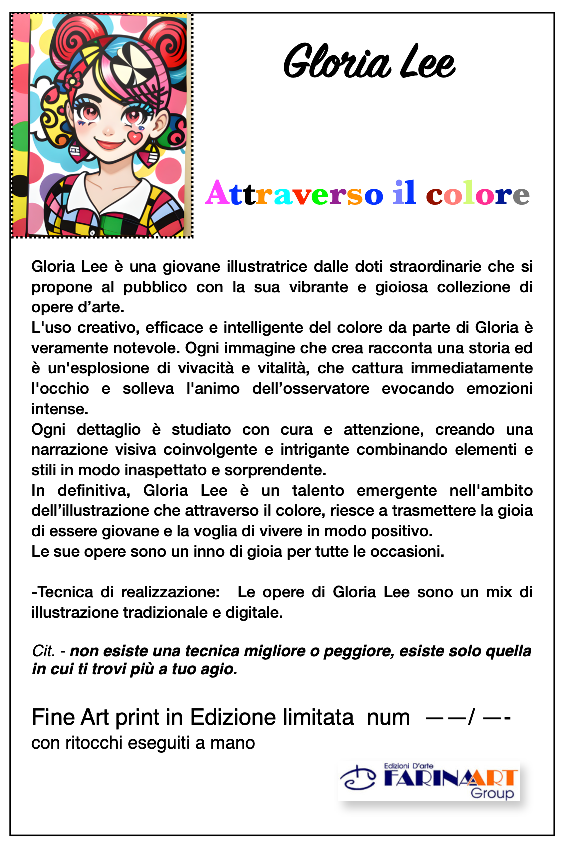 E penso a Te ! cm 19x19 | Gloria Lee