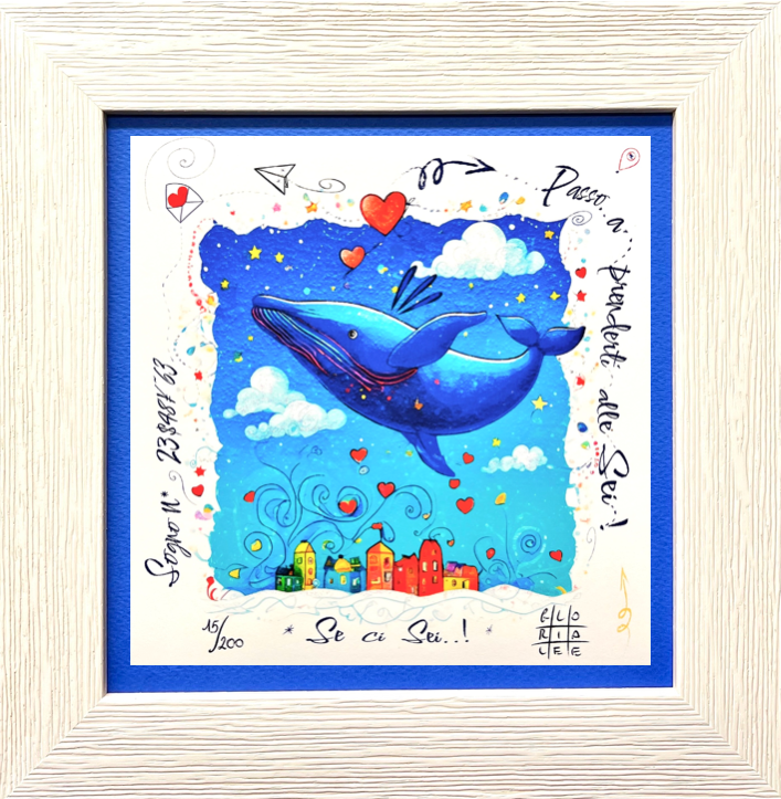 Passo a prenderti alle sei!..se ci sei! cm 19x19 | Gloria Lee