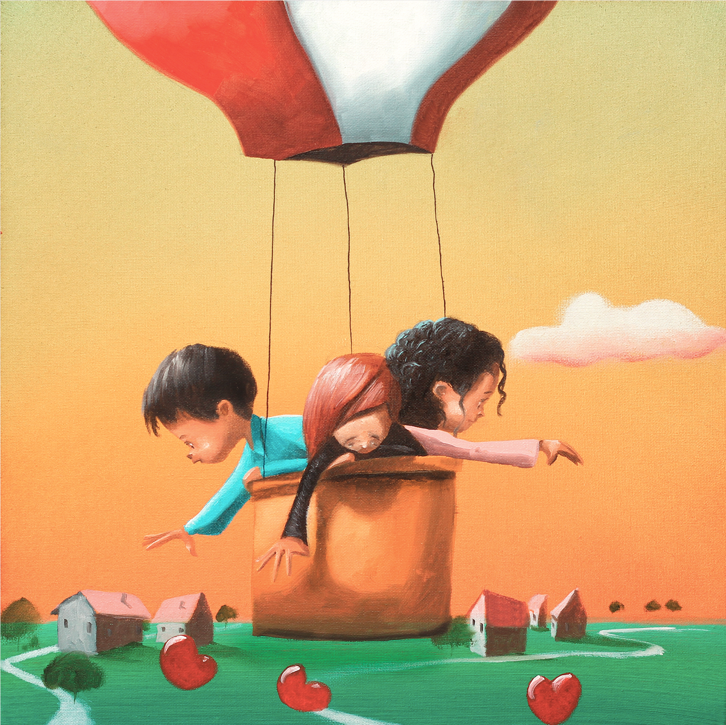 Occhi al cielo ! cm 35x35 | Diego Santini