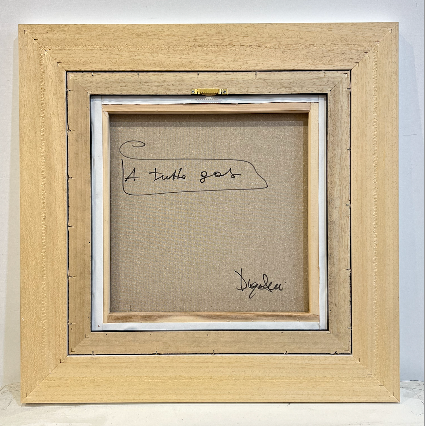 "A tutto Gas !" Dipinto ad olio su Tela cm 40x40 | Diego Santini