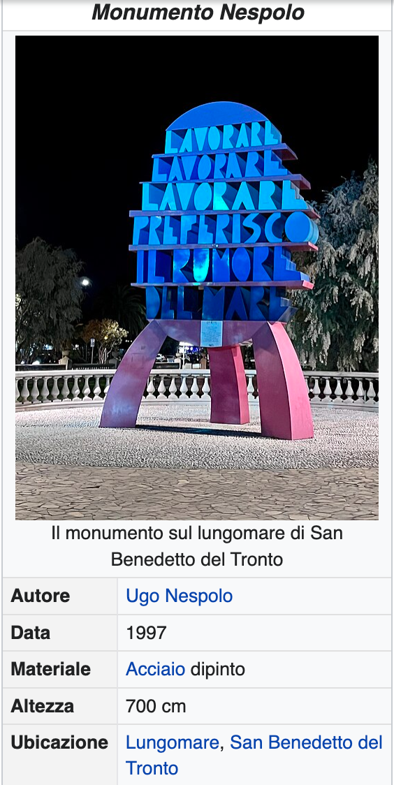 Preferisco il rumore del mare | Ugo Nespolo | Scultura color Bronzo