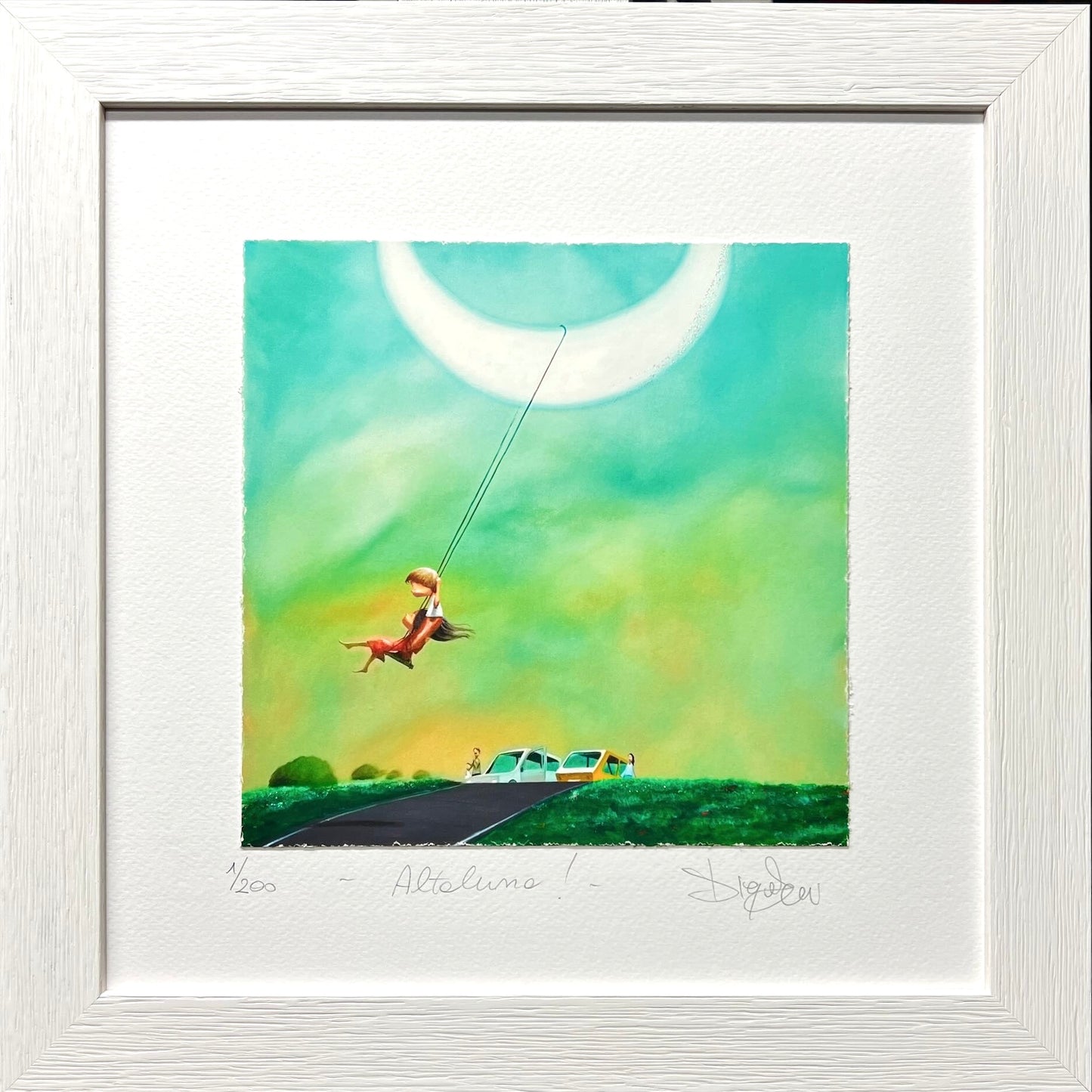 "Altaluna ! " cm 30x30  Diego Santini