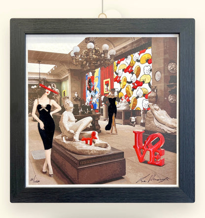 grafica "LOVE" cm 33x33 completa di cornice | La Rouge