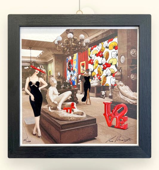 grafica "LOVE" cm 33x33 completa di cornice | La Rouge