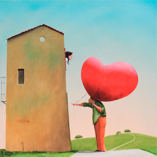 "Un cuore gigante ! " cm 30x30  Diego Santini