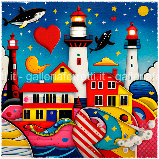 Viaggiare, Sognare, Amare ! cm 19x19 | Gloria Lee