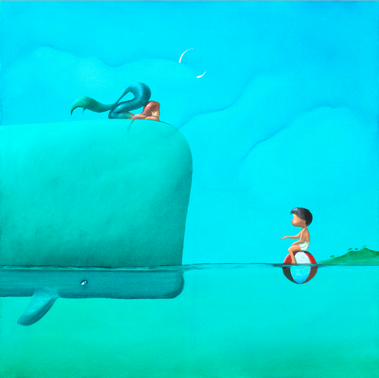 "Chi gioca con me?! " cm 30x30  Diego Santini