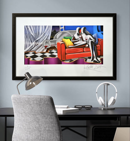 GLAMOUR AT NOON  82X68 CM  | Mark Kostabi