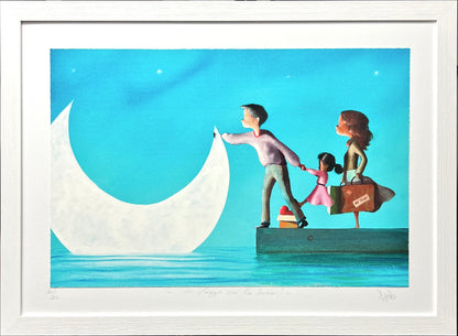 In viaggio con la luna! cm 50x70 | Diego Santini