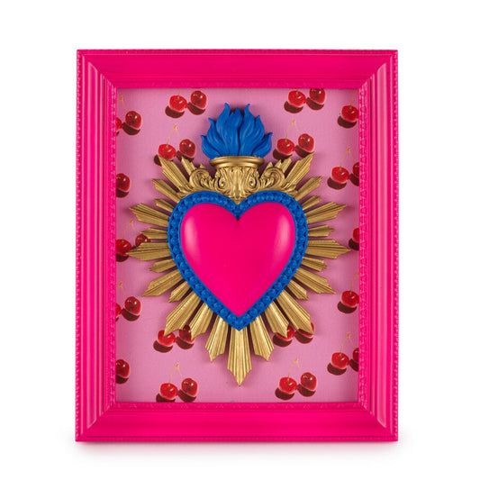 Quadro decorativo Pop con cuore sacro da appendere o da appoggio | HENRIETTE