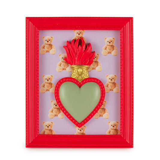 Quadro decorativo Pop con cuore sacro da appendere o da appoggio | HENRIETTE
