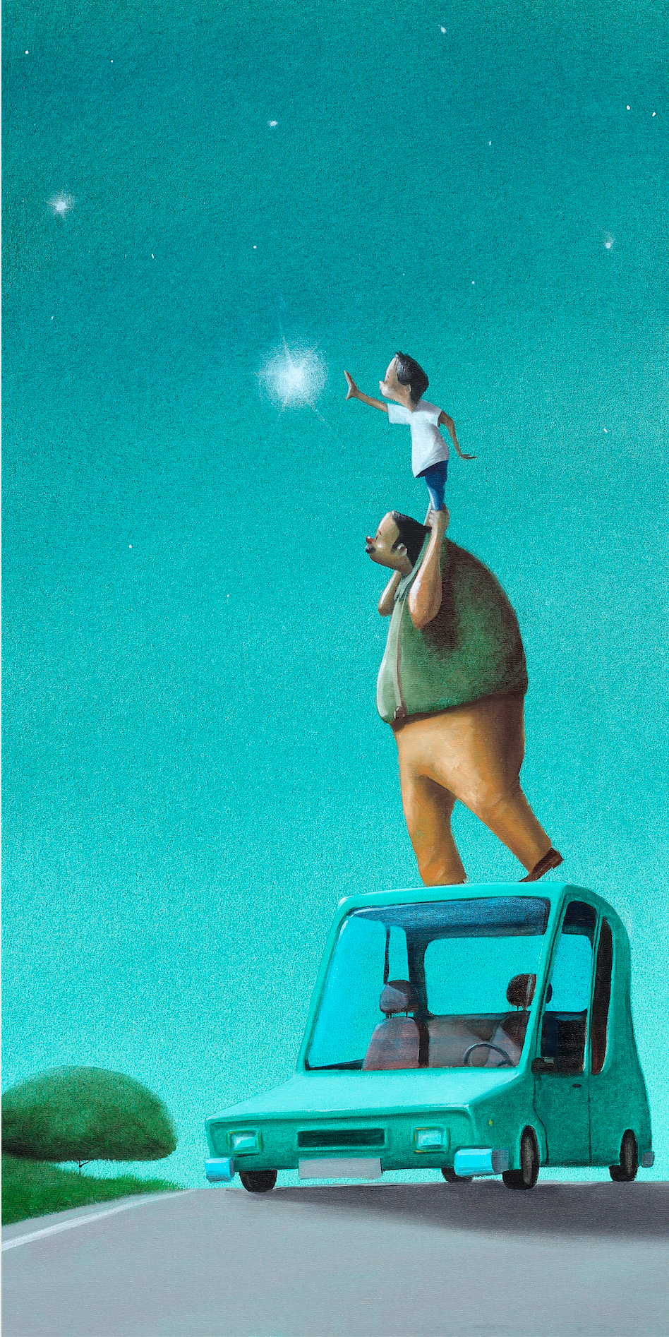 Cacciatori di stelle ! cm 30x50 | Diego Santini