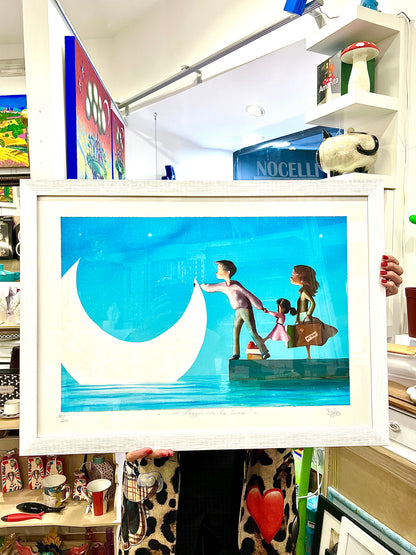 In viaggio con la luna! cm 50x70 | Diego Santini