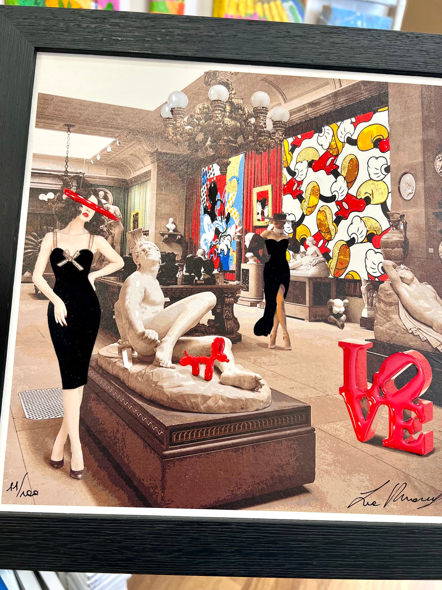 grafica "LOVE" cm 33x33 completa di cornice | La Rouge