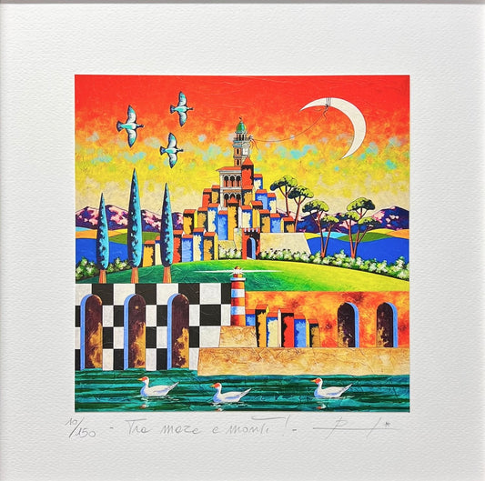 “Tra mare e monti ! " cm 30x30 | Loris Paolucci