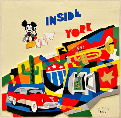 Cofanetto completo "inside New York” 51x51 CM  | Ugo Nespolo