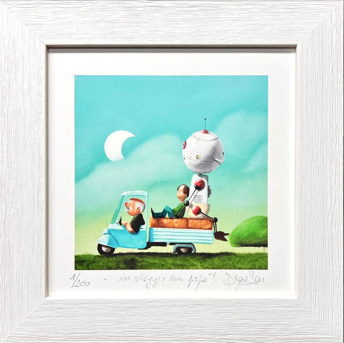 In viaggio con papà ! cm 19x19 | Diego Santini