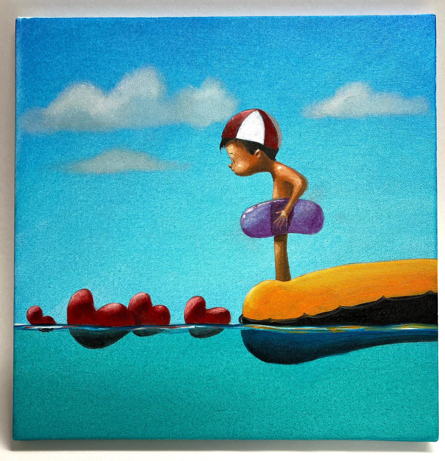 Dipinto ad olio su Tela cm 30x30 | Diego Santini