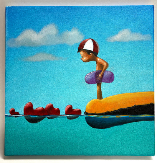 Dipinto ad olio su Tela cm 30x30 | Diego Santini