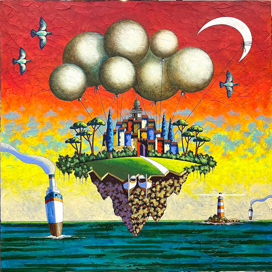 Pezzo Unico cm 80x80 | Loris Paolucci Dipinto su Tela