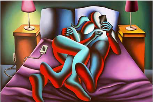 JUST LIKE YOU PROMISED 77X59 CM  | Mark Kostabi