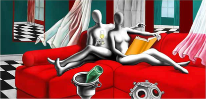 ELEGANCE IN ENLIGHTEMENT CM 120X70  | Mark Kostabi