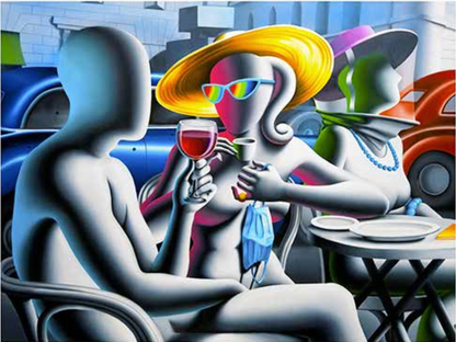 GLAMOUR AT NOON  82X68 CM  | Mark Kostabi