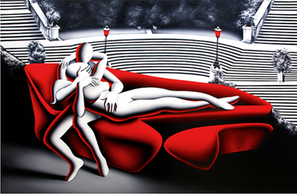 CRIMSON EMERSION 103X75 CM  | Mark Kostabi