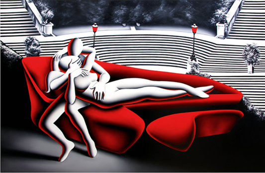 CRIMSON EMERSION 103X75 CM  | Mark Kostabi