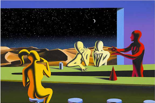 WINDOW TO BEYOND 74X57 CM  | Mark Kostabi