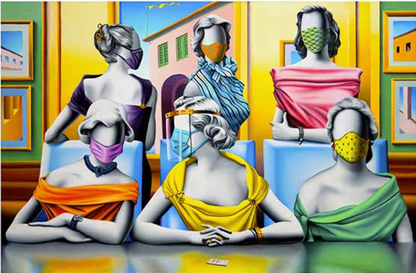 THE CORONIALS 92X68 CM  | Mark Kostabi