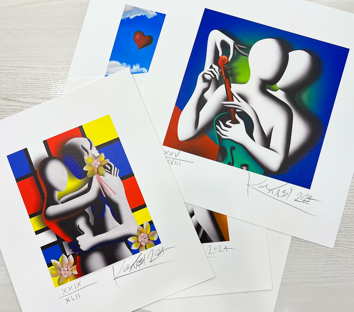 ENDLESS LOVE 90X55 CM  | Mark Kostabi