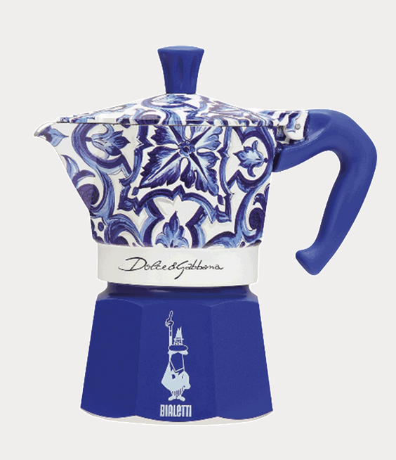 Moka Express 6 tazzine Bialetti Dolce&Gabbana | Blu Mediterraneo