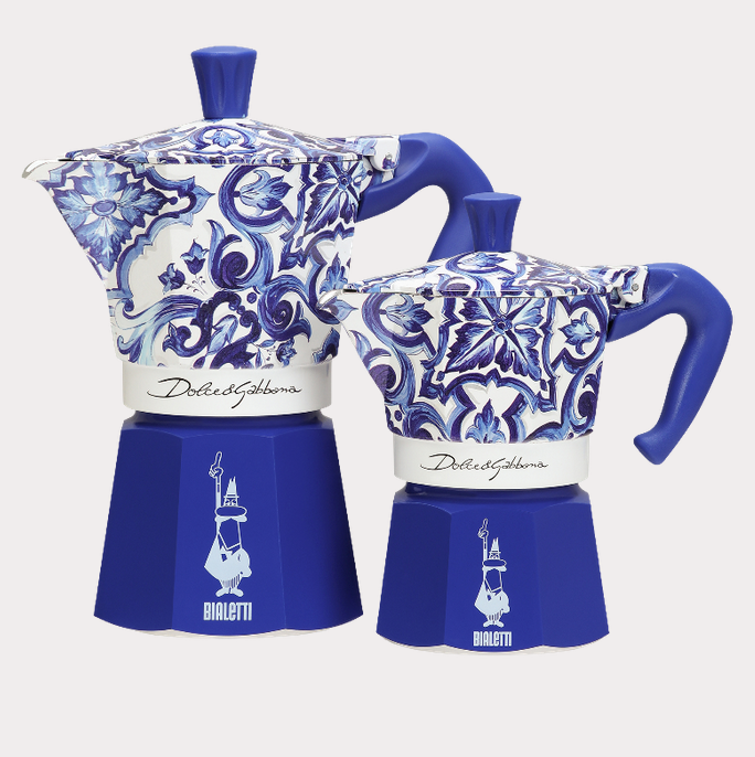 Moka Express 6 tazzine Bialetti Dolce&Gabbana | Blu Mediterraneo