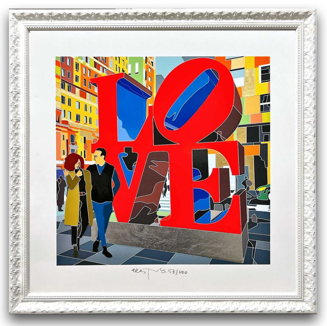 "Love at 57th” 50x50 CM  | Ugo Nespolo