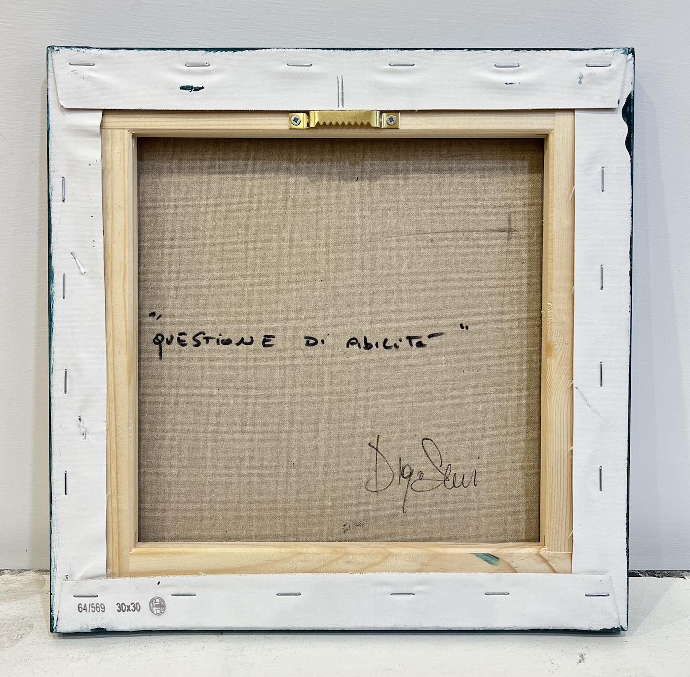 "questione di abilità !" Dipinto ad olio su Tela cm 30x30 | Diego Santini