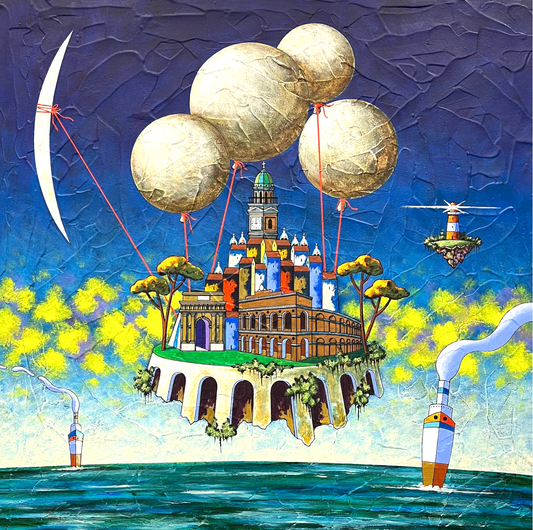 Pezzo Unico cm 50x50 | Loris Paolucci Dipinto su Tela