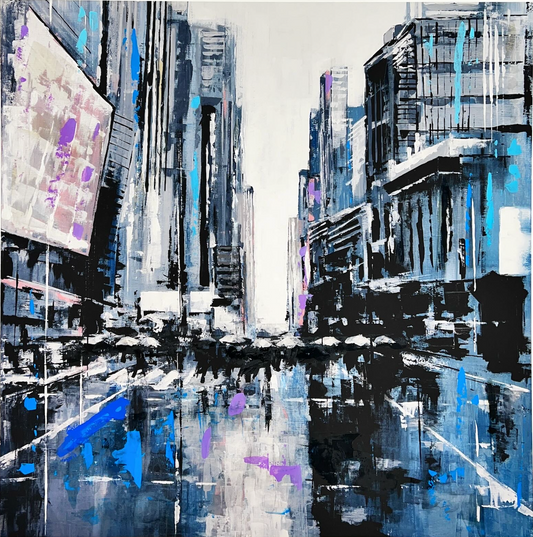 " New York rain” 60x60 CM | Mauro Spinelli